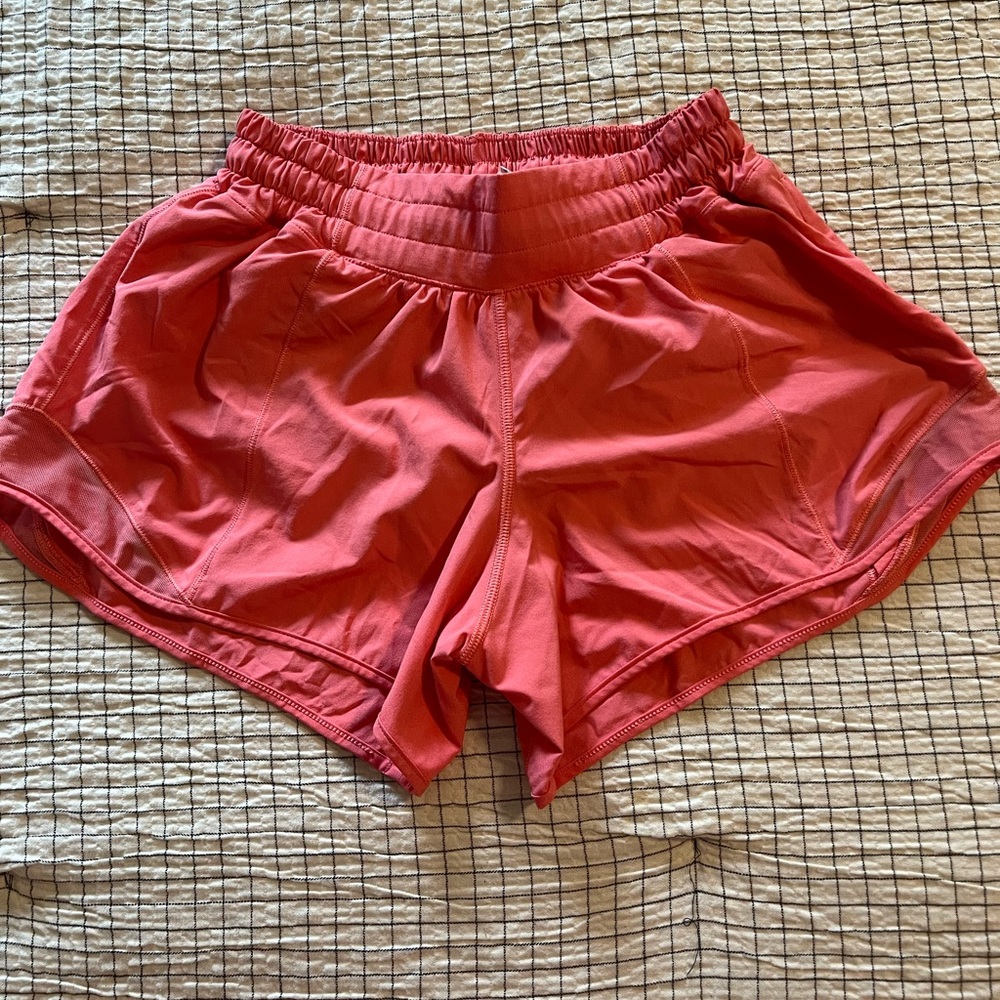 Lululemon Athletica Red Athletic Shorts Lightweight Performance